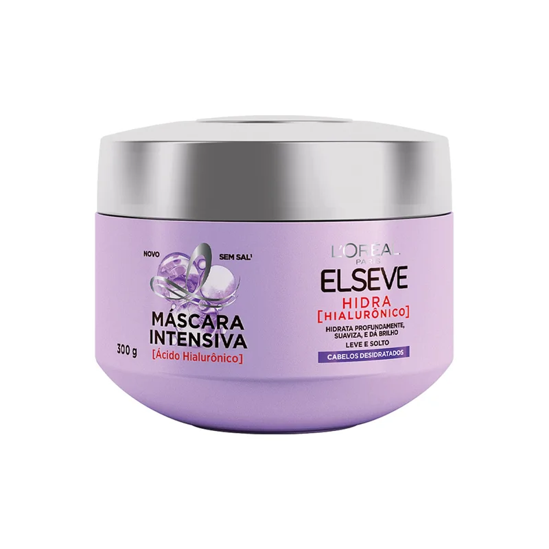 L'Oréal Paris Elseve Creme de Tratamento Preenchedor Hidra Hialurônico, Hidrata e Suaviza Profundamente, 300g