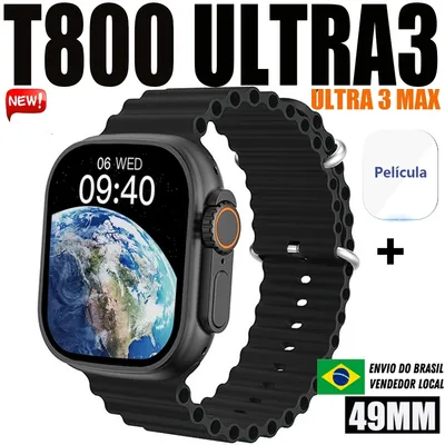 2026 T800 Ultra 3 MAX Mais Recente Smartwatch Relógio Inteligente NFC Série 10 2.19Polegadas Sem Fio