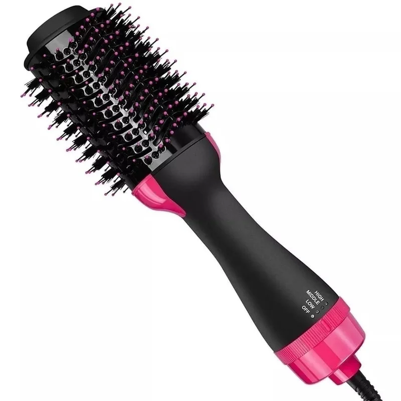 Escova Secadora 110V Alisador Elétrica Quente Cabelo Com 3 Em 1 Hair Styler