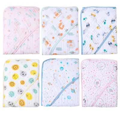 Toalha de Banho Fralda Soft com Capuz para Bebê OU Kit com 2, 3 ou 4 Toalhas