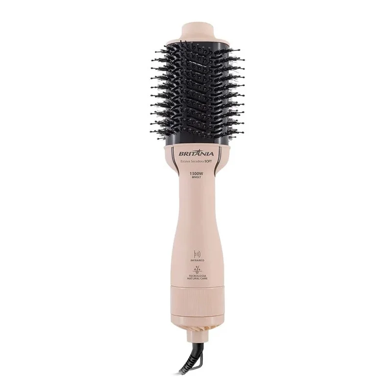 Escova Secadora Britânia Bec07r Cabo Giratório 1300w Bivolt