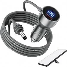 Carregador Veicular Starlink Mini 12V/24V, 3 em 1 Carregador Veicular,Cabo Starlink Mini, Visor Digital com Monitor de Tensão de LED DC 100W (2 Metros) Para Ligar Carregar Carro Motorhomes