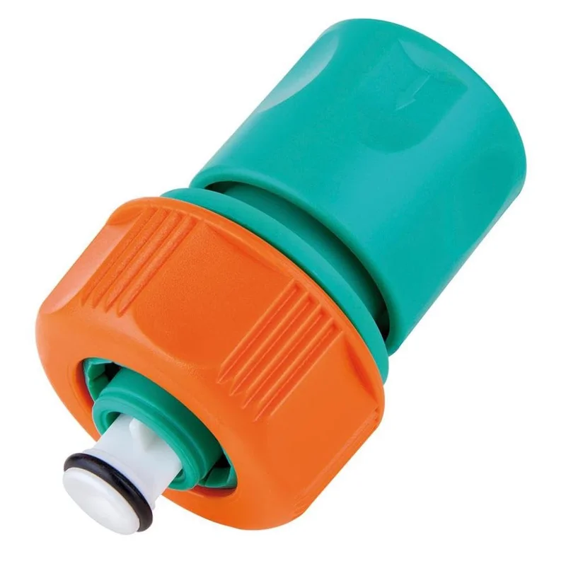 Engate Rápido Para Mangueira De 5/8" E 3/4", Com "aquastop"