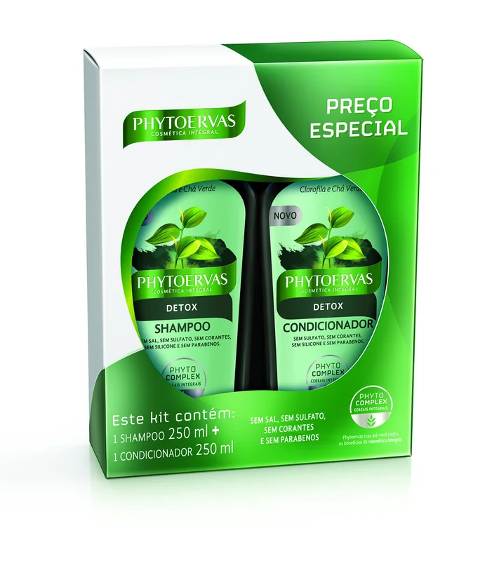 Phytoervas Kit Shampoo Com Condicionador Detox Verde