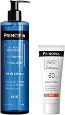 Principia Kit Gel de limpeza GL-02 350G + Protetor solar facial PS-01 FPS 60