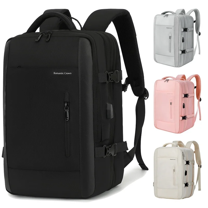 ROMANTIC CROWN Mochla de Viagem MascuIino e Feminina ImpermeaveI Reforçada Executiva para Notebook