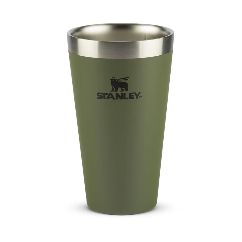 Stanley - Copo Térmico Texturizado para Cerveja, 473ml, para Bebidas Quentes ou Frias, Dried Pine