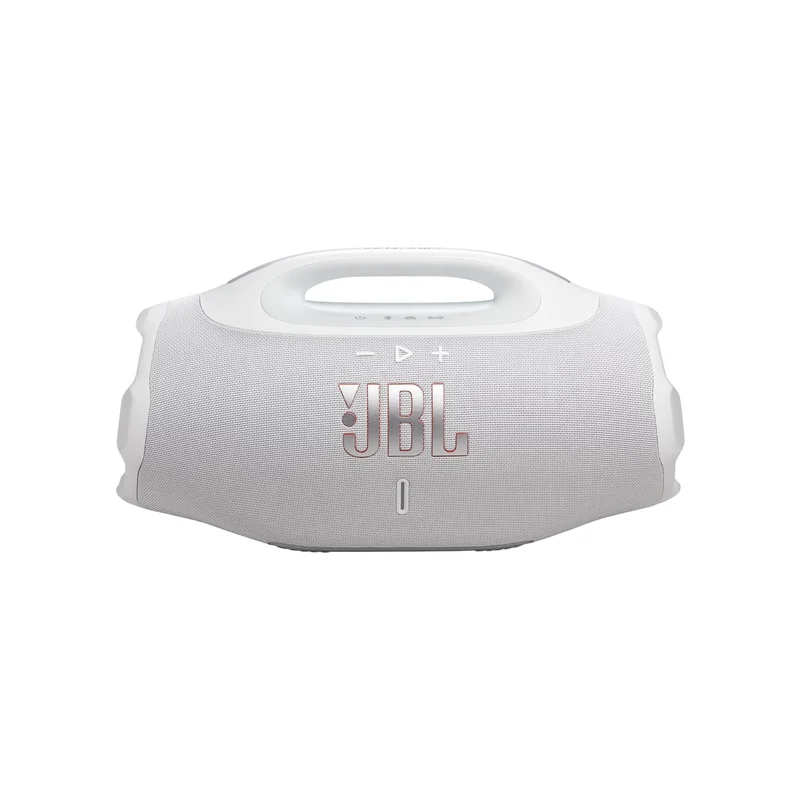 Caixa de Som JBL Boombox 4 Bluetooth, Branca | Som JBL Pro, AI Sound Boost, Graves Personalizáveis, Bateria de até 34h, IP68, Áudio Lossless