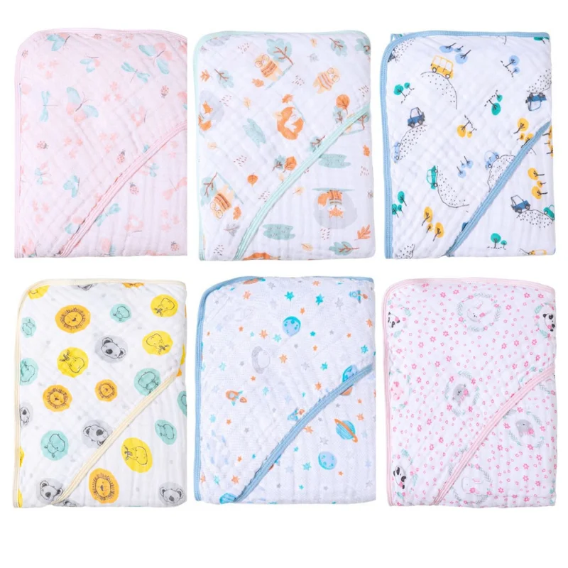 Toalha de Banho Fralda Soft com Capuz para Bebê OU Kit com 2, 3 ou 4 Toalhas