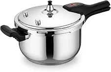 Panela de Pressão em Aço Inox 3 Litros para Fogão Indução com Válvula de Segurança