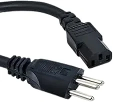 Cabo de Força Energia Tripolar Bivolt 1,5 Metros para Computadores Pc Monitor Padrão Nova Norma