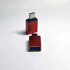 Adaptador Usb Tipo C Para Usb Compatível com Mi, A1, S8, S9, Zenfone, Leeco, iPhone, Galaxy, conecte câmera, teclado, pendrive, mouse dentre outros, qualidade Premium Yecna (Vermelho)
