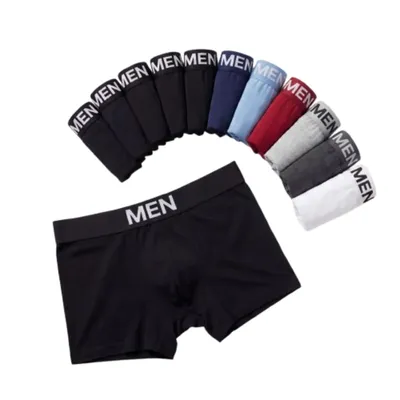 Kit 10 Cueca Boxer Masculina Microfibra Adulto Premium