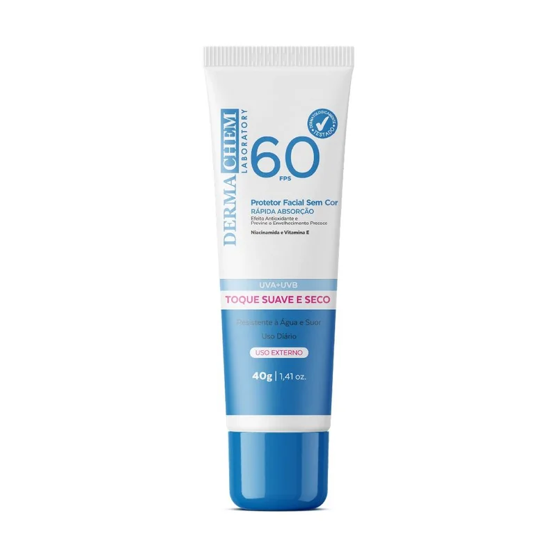 Protetor Solar Rosto FPS60 40g Dermachem