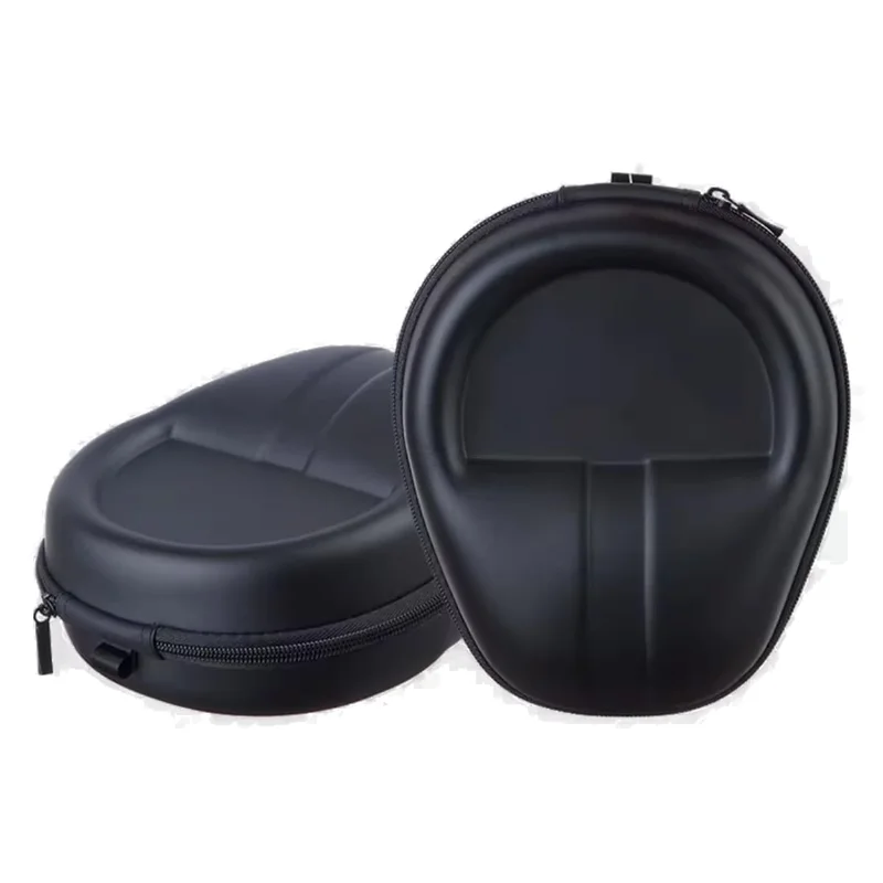 Case Estojo Rígido Premium para Headphone e Fone de Ouvido Universal, Capa Portátil Tipo Concha com Zíper Duplo, Bolso Interno e Alça
