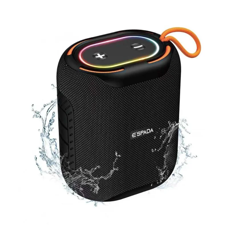 Caixa de Som Portátil 10W, Caixa de Som Bluetooth, Conexão USB, Cartão de Memória, Cabo P2, Som Limpo e Potente, Perfeita Para Viagens, Festas, Praia, Botões de Controle, Impermeável, Som Alto
