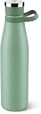 Garrafa Térmica 750ml Aço Inox 304 | Gelada e Quente 24h | Parede Dupla a Vácuo | Antivazamento | Alça em Silicone