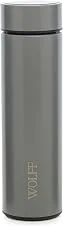 WOLFF - Garrafa Térmica de Aço Inox com Termômetro em Led 500ml Cinza - Conserva Bebidas Quentes e Frias