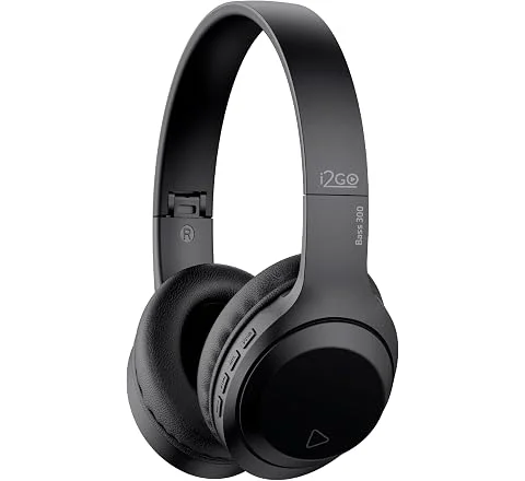 I2GO, Headphone Bass 300, Bluetooth, Microfone Integrado, Controle Multimídia, Até 10h de bateria, Tecnologia Dual Connect,…