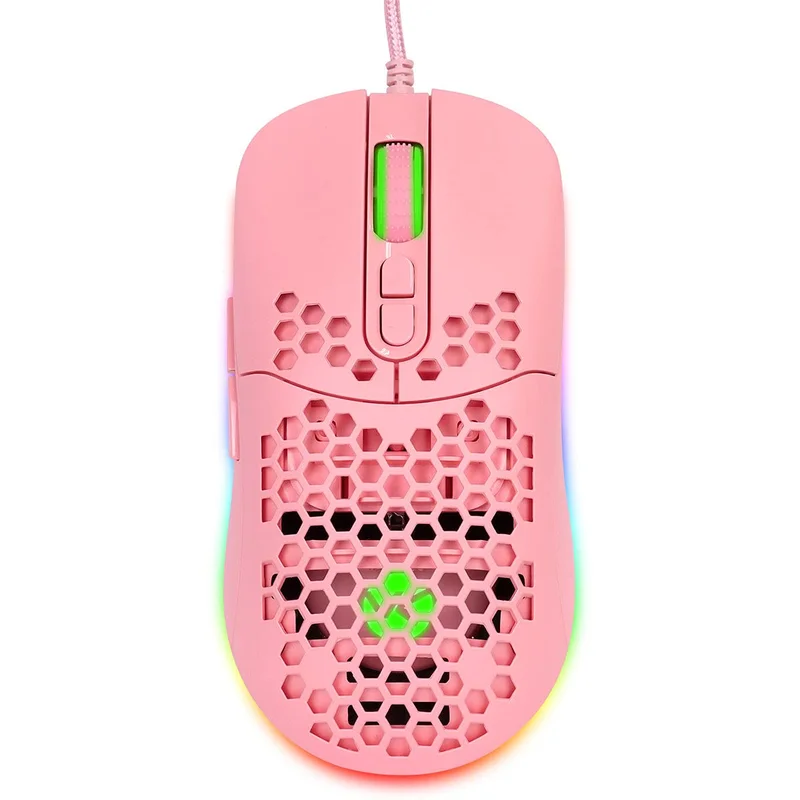 Vinik, MOUSE GAMER VX GAMING VOID COM LED RGB- 7600 DPI ROSA COM CABO USB 1.8 METRO – MGV120R - VINIK, 65402