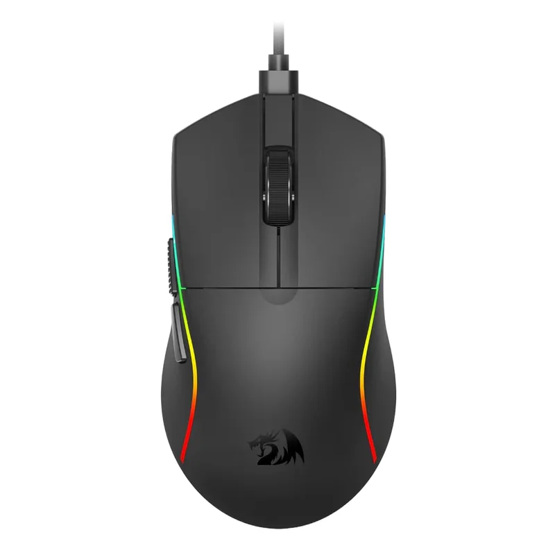 Mouse Gamer Redragon Deicide RGB Preto PAW3313 1000DPI M816-RGB USB-C REMOVIVEL