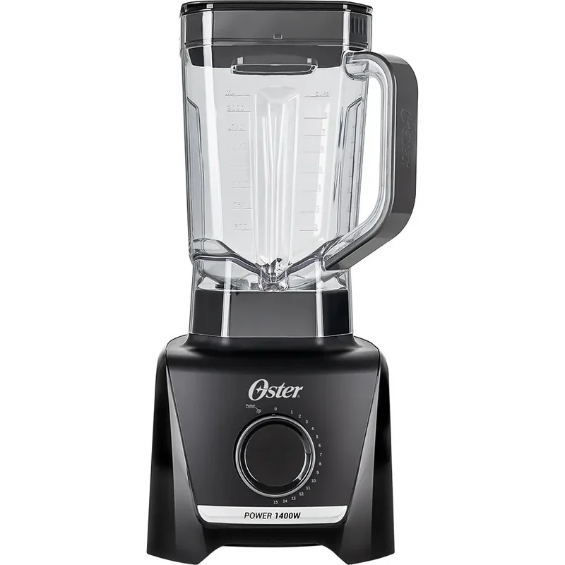Liquidificador Oster 15 Velocidades + Pulsar Preto 3,2 Litros Preto