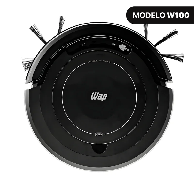 Aspirador de Pó Robô WAP Robot W100 3 em 1 Antiqueda Bivolt 17W