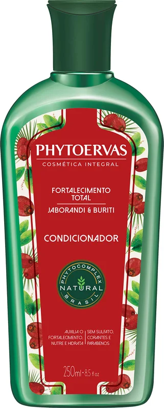 Phytoervas Condicionador Uso Diário 250 Ml Fortalecimento Total Phytoervas Verde