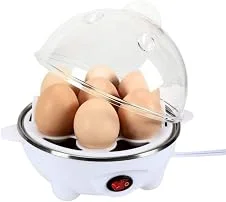 Cozedor Elétrico de Ovos 110 V - Panela a Vapor para Cozimento Rápido e Saudável (Branco)