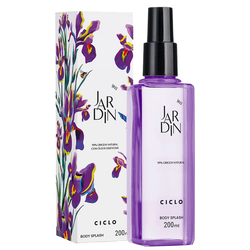 Body Splash Jardin Íris Spray Desodorante Corporal 200ml Ciclo Cosmeticos