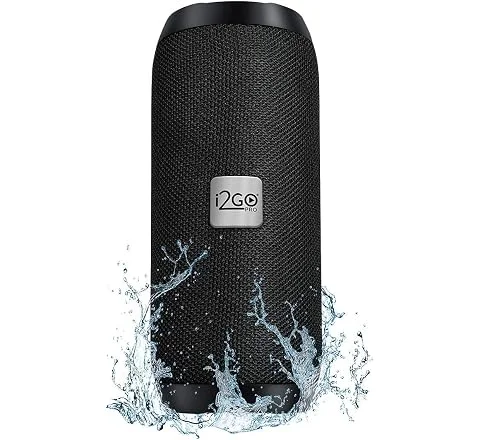 I2GO, Caixa De Som Bluetooth Essential Sound Go, 10W RMS, Resistente à Água, Preto