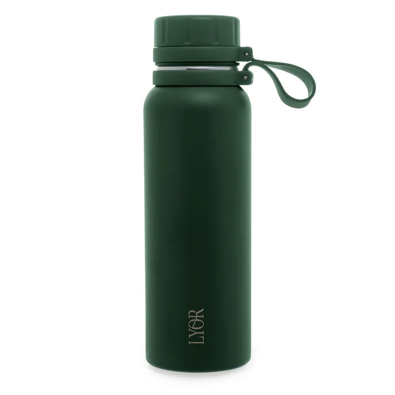 LYOR - Garrafa Térmica de Aço Inox Explorer Verde 650ml