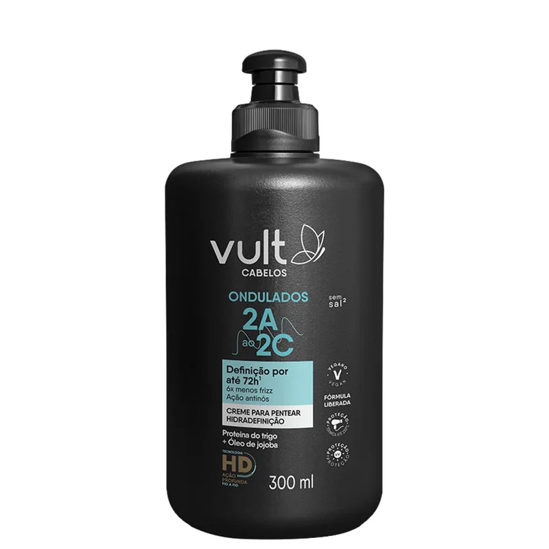 Vult Cabelos Ondulados Creme de Pentear Hidradefinição 300ml