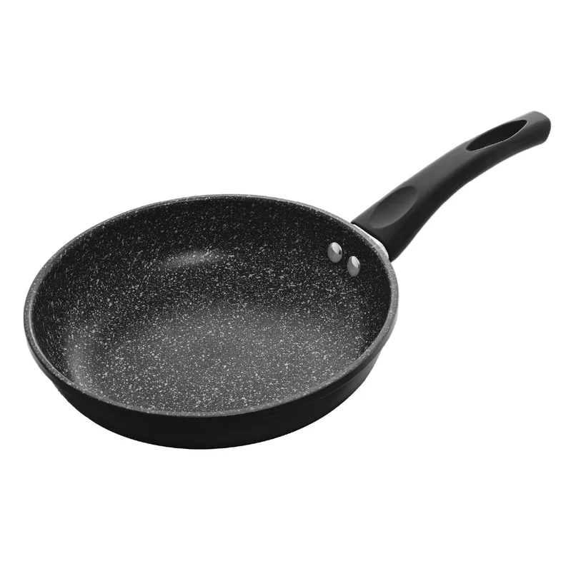 LYOR - Frigideira de Indução em Alumínio com Revestimento Cerâmico Granilite Preta 24cm