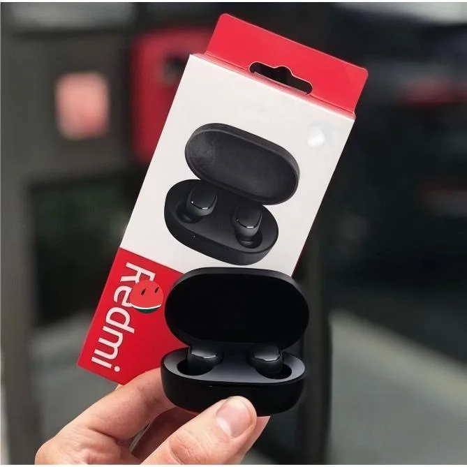 Fones de ouvido sem fio Bluetooth compactos Xiaomi Redmi Airdots com Estojo Recarregável
