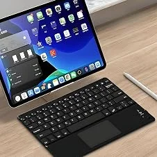 Teclado Premium Sem Fio Bluetooth Com Touchpad, Recarregável, VARENZIA