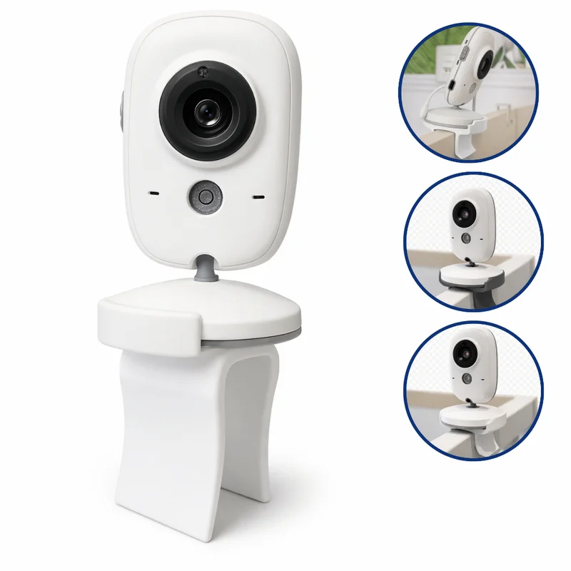Suporte Babá Eletrônica Baby Monitor para Berço Ajustável Flexível Seguro Fácil Instalar