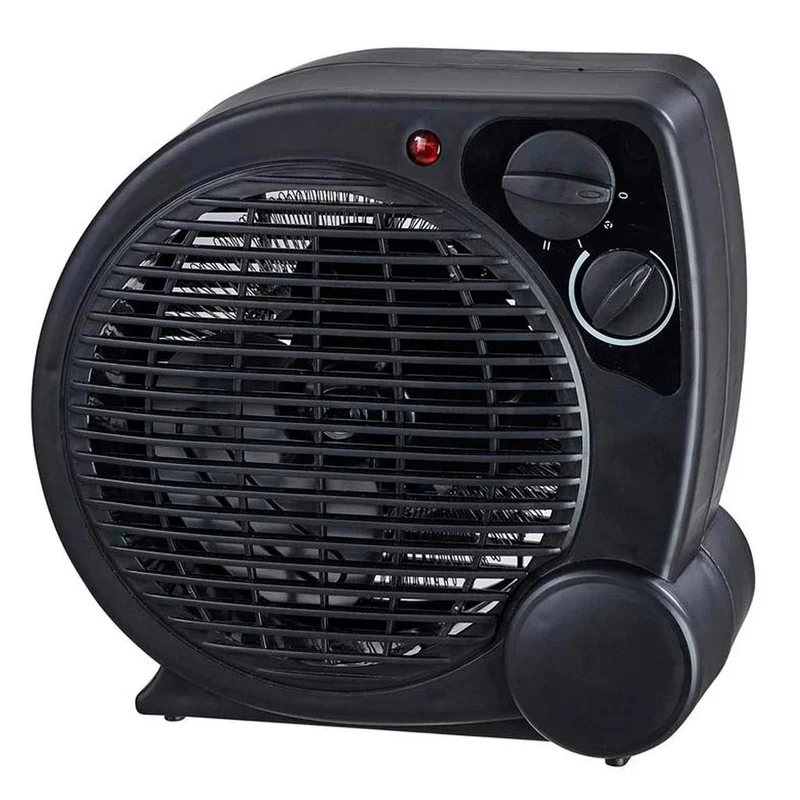 Aquecedor Portátil a Ar Ventilador Quente Preto AQ04 - Mimo Style