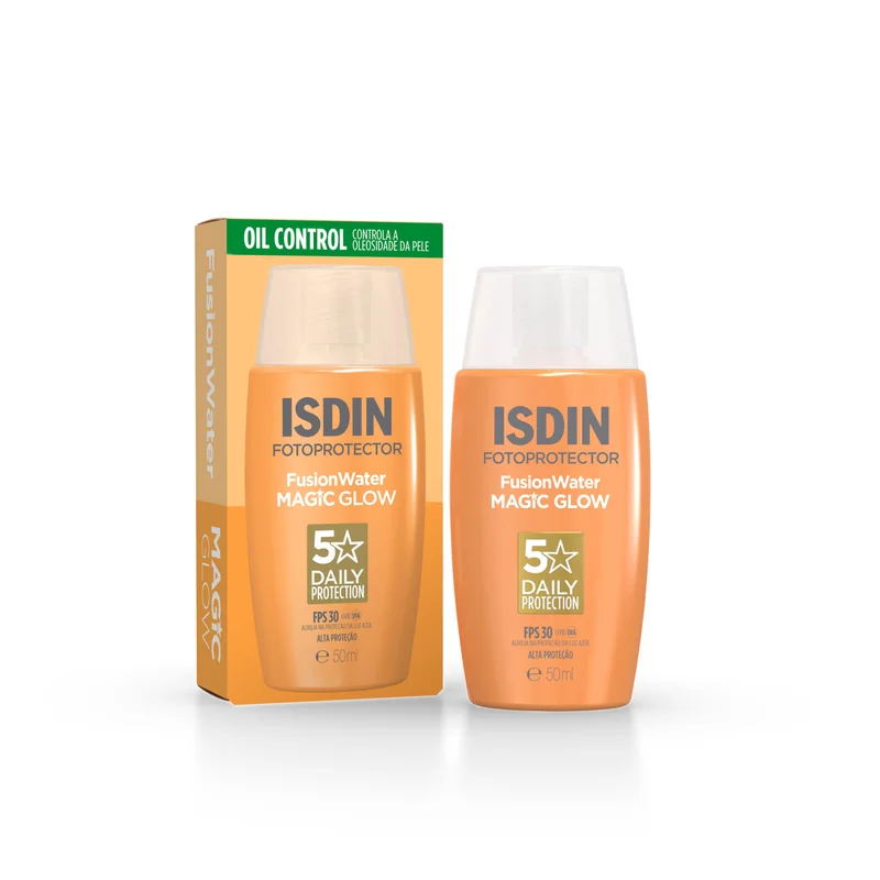 ISDIN Protetor Solar Facial Fusion Water Magic Glow FPS 30-50ml