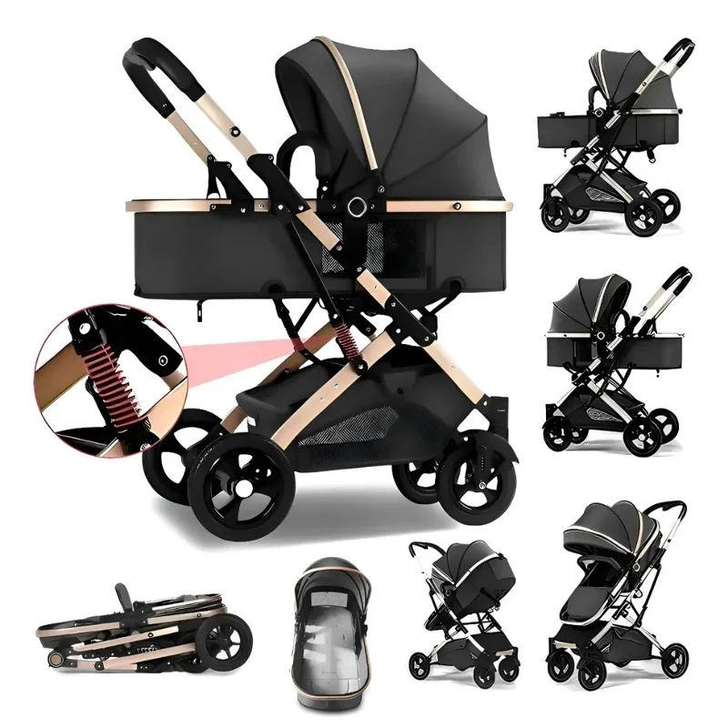 Carrinho De Bebê BerçO Passeio Até 15kg Bebe Europeu 3 Em 1 Com de bebê Completo EM Reversível