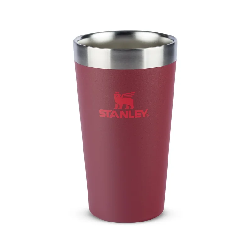 Stanley - Copo Térmico Texturizado para Cerveja, 354ml, para Bebidas Quentes ou Frias, Cranberry
