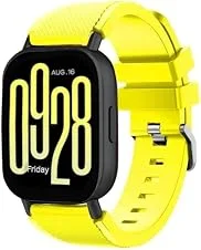 Pulseira esportiva de silicone para Redmi Watch 5 Lite, acessórios de relógio inteligente, cinto de substituição (Yellow)