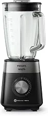 Philips Walita Liquidificador Série 5000 Jarra de Vidro 2L 1200W, Preto