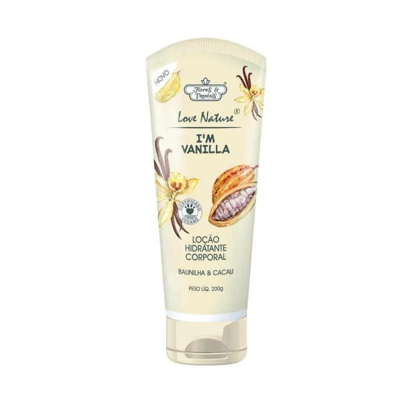 Flores & Vegetais Loção Hidratante Desodorante Baunilha & Cacau 200G