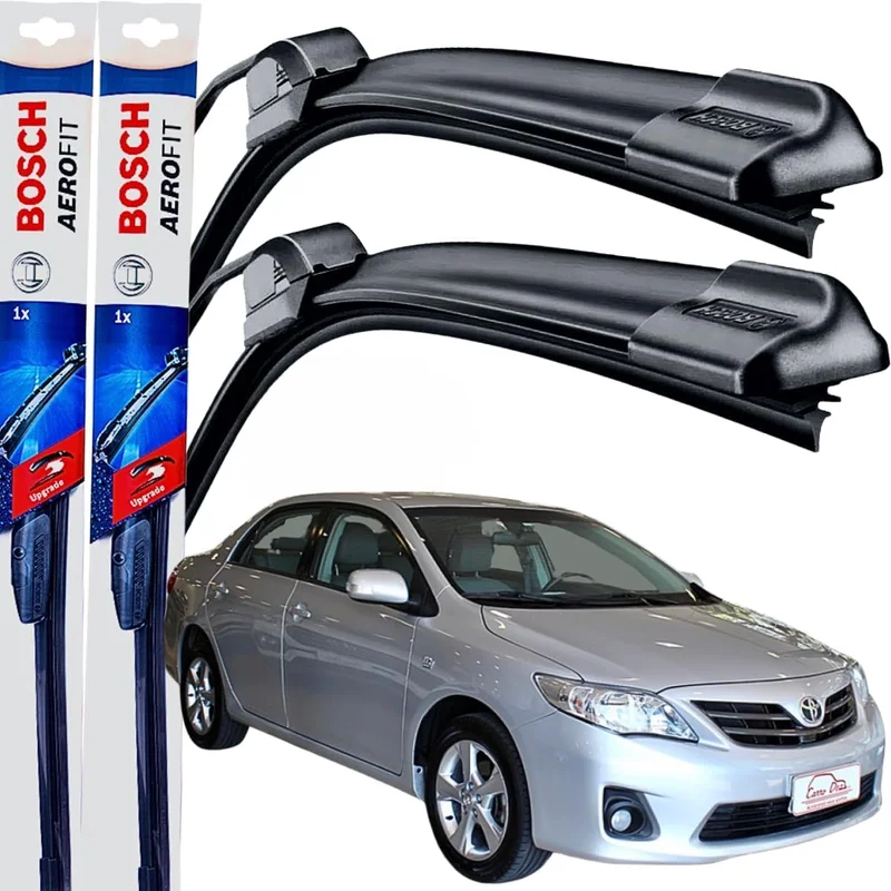 Palheta Limpador Parabrisa Bosch Aerofit Par de Palheta Limpadora Dianteiro Original TyT Corolla 2009 á→2014