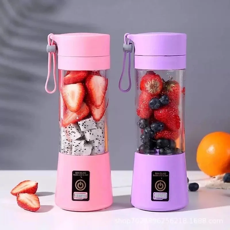 Mini Liquidificador Portátil Shake 6 Laminas + Cabo USB-SE3095