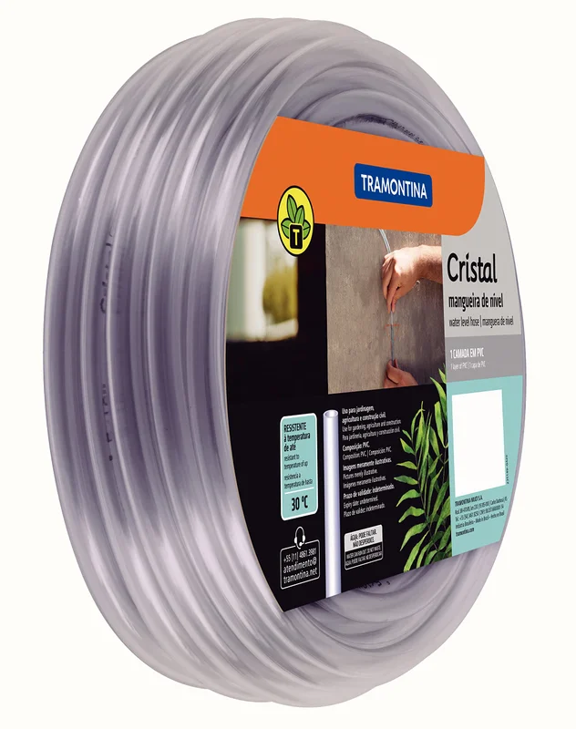 Mangueira Cristal 5/16" Tramontina em PVC 1 Camada 10 m