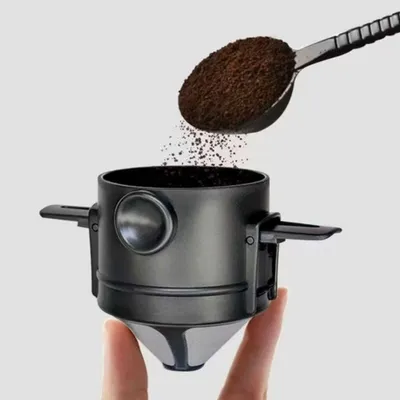 Mini Filtro De Café Chá Coador De Café Reutilizável Portátil Inox
